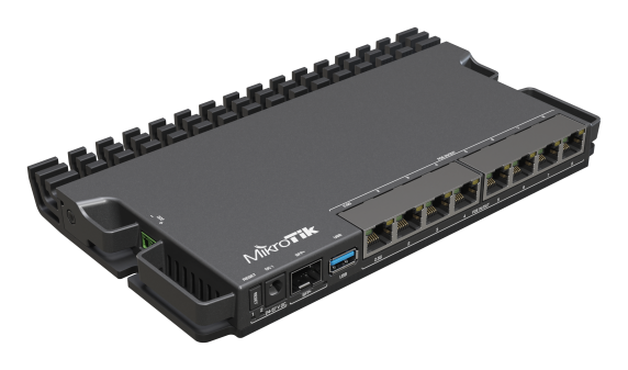 RouterBOARD | RB5009UPr+S+IN | No Wi-Fi | 10 / 100 / 1000 Mbit / s | Ethernet LAN (RJ-45) ports 7 | Mesh Support No | MU-MiMO No | No mobile broadband