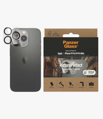 PanzerGlass | Camera Protector | Apple | iPhone 14 Pro / 14 Pro Max | Black
