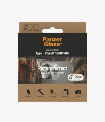 PanzerGlass | Camera Protector | Apple | iPhone 14 Pro / 14 Pro Max | Black