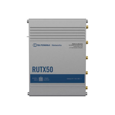 INDUSTRIAL 5G ROUTER | RUTX50 | 802.11ac | 867 Mbit / s | 10 / 100 / 1000 Mbps Mbit / s | Ethernet LAN (RJ-45) ports 5 | Mesh Support Yes | MU-MiMO Yes | 5G | Antenna type Internal