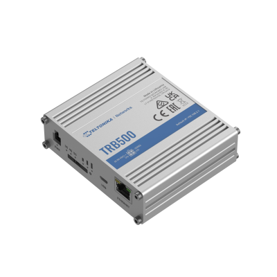 Industrial 5G Gateway | TRB500 | No Wi-Fi | 10 / 100 / 1000 Mbps Mbit / s | Ethernet LAN (RJ-45) ports 1 | Mesh Support No | MU-MiMO Yes | Antenna type SMA for Mobile