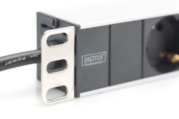 Aluminum outlet strip with 8 safety outlets | DN-95401 | Sockets quantity 8