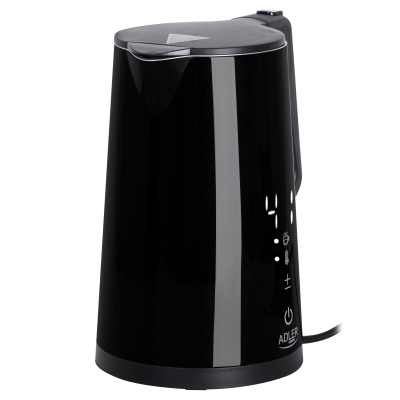 Adler | Kettle | AD 1345b | Electric | 2200 W | 1.7 L | Stainless steel | 360° rotational base | Black