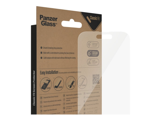 PanzerGlass | Screen protector | Apple | iPhone 14 Pro | Glass | Transparent | Classic Fit