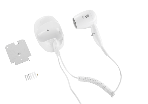 Adler | Hair dryer for hotel and swimming pool | AD 2252 | 1600 W | Number of temperature settings 2 | White