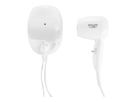 Adler | Hair dryer for hotel and swimming pool | AD 2252 | 1600 W | Number of temperature settings 2 | White