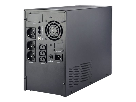 EnerGenie | Pure sine wave UPS with LCD display and USB, 3 x Schuko + 3 x C13 outputs | EG-UPS-PS3000-02 | 3000 VA | 2400 W