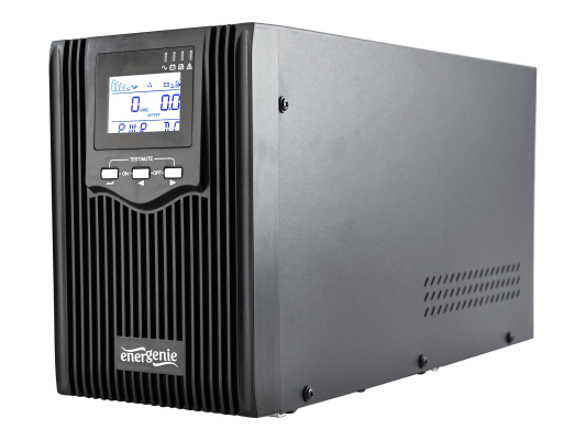 EnerGenie | Pure sine wave UPS with LCD display and USB, 2 x Schuko + 3 x C13 outputs | EG-UPS-PS2000-02 | 2000 VA | 1600 W