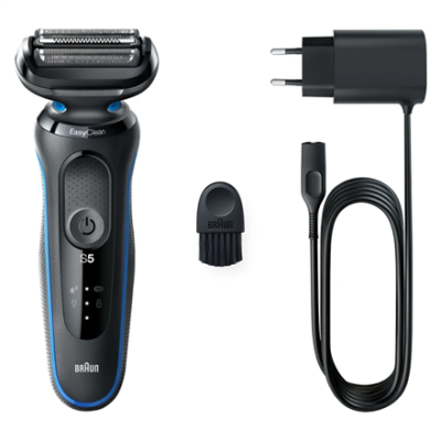 Braun | Shaver | 51-B1000s | Operating time (max) 50 min | Wet & Dry | Black / Blue
