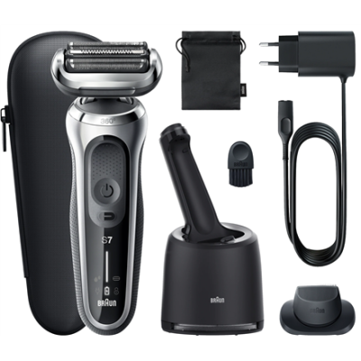 Braun | Shaver | 71-S7200cc | Operating time (max) 50 min | Wet & Dry | Silver / Black