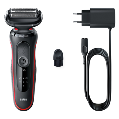 Braun | Shaver | 51-R1000s | Operating time (max) 50 min | Wet & Dry | Black / Red