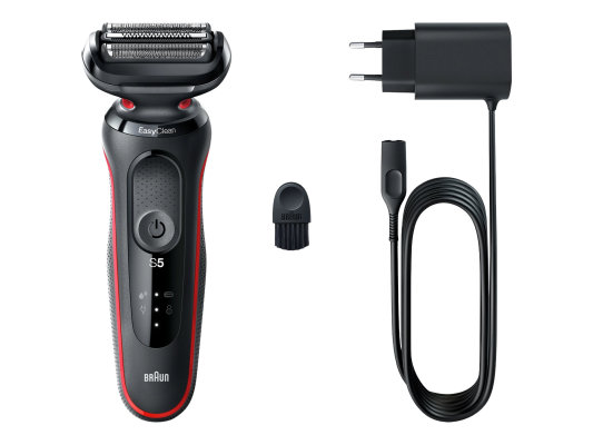 Braun | Shaver | 51-R1000s | Operating time (max) 50 min | Wet & Dry | Black / Red