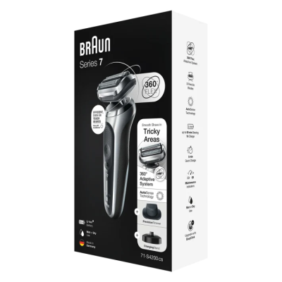 Braun | Shaver | 71-S4200cs | Operating time (max) 50 min | Wet & Dry | Silver / Black
