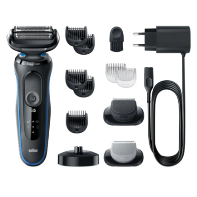 Braun | Shaver | 51-B4650cs | Operating time (max) 50 min | Wet & Dry | Black / Blue