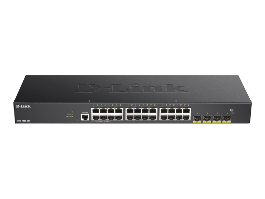 D-Link | Stackable Smart Managed Switch with 10G Uplinks | DGS-1250-28X / E | Web managed | Rackmountable | Gigabit Ethernet (copper) ports quantity 24