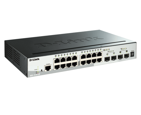 D-Link | Stackable Smart Managed Switch with 10G Uplinks | DGS-1510-20 / E | Managed L2 | Desktop / Rackmountable | Gigabit Ethernet (copper) ports quantity 16
