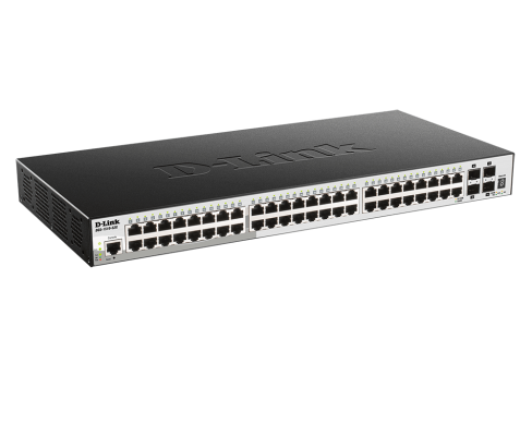 D-Link | Stackable Smart Managed Switch with 10G Uplinks | DGS-1510-52X / E | Managed L2 | Rackmountable | Gigabit Ethernet (copper) ports quantity 48