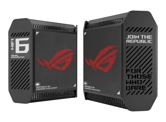 Wifi 6 802.11ax Tri-band Gigabit Gaming Mesh System | GT6 ROG Rapture (2-Pack) | 802.11ax | 574+4804+4804 Mbit / s | 10 / 100 / 1000 Mbit / s | Ethernet LAN (RJ-45) ports 3 | Mesh Support Yes | MU-MiMO Yes | No mobile broadband | Antenna