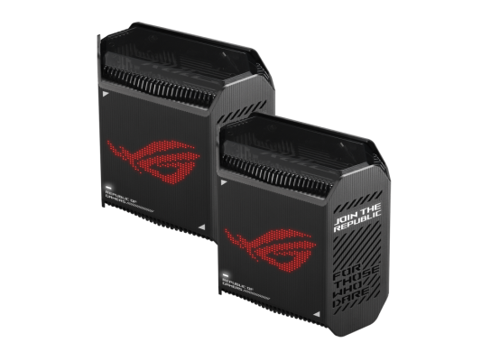 Wifi 6 802.11ax Tri-band Gigabit Gaming Mesh System | GT6 ROG Rapture (2-Pack) | 802.11ax | 574+4804+4804 Mbit / s | 10 / 100 / 1000 Mbit / s | Ethernet LAN (RJ-45) ports 3 | Mesh Support Yes | MU-MiMO Yes | No mobile broadband | Antenna