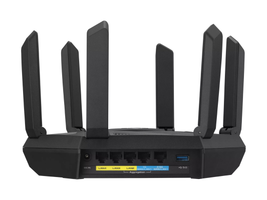 Wifi 6 802.11ax Tri-band Gigabit Gaming Router | RT-AXE7800 | 802.11ax | 574+4804+2402 Mbit / s | 10 / 100 / 1000 Mbit / s | Ethernet LAN (RJ-45) ports 4 | Mesh Support Yes | MU-MiMO Yes | No mobile broadband | Antenna type External