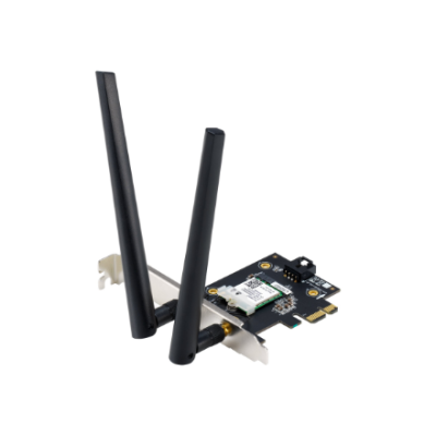 Asus | Wi-Fi Adapter, Tri-Band, Wi-Fi 6E Adapter | PCE-AXE5400 | 802.11ax | 574 / 2402 / 2042 Mbit / s | Mesh Support No | MU-MiMO No | No mobile broadband | 36 month(s)
