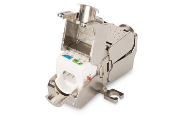 DN-93909 | Field Termination Coupler CAT 6A, 500 MHz for AWG 22-26, fully shielded, keyst. design, 26x35x80