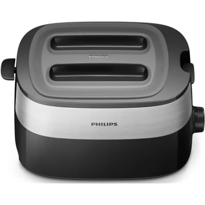 Philips | Toaster | HD2517 / 90 Daily Collection | Power 830 W | Number of slots 2 | Housing material Plastic | Black / Stainless Steel