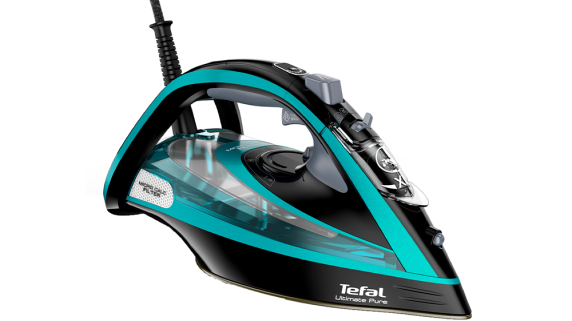 TEFAL | Ultimate Pure FV9844E0 | Steam Iron | 3200 W | Water tank capacity 350 ml | Continuous steam 60 g / min | Steam boost performance 250 g / min | Blue / Black