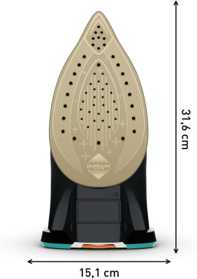 TEFAL | Ultimate Pure FV9844E0 | Steam Iron | 3200 W | Water tank capacity 350 ml | Continuous steam 60 g / min | Steam boost performance 250 g / min | Blue / Black