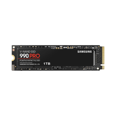 Samsung | 990 PRO | 1000 GB | SSD form factor M.2 2280 | Solid-state drive interface PCIe Gen4x4 | Read speed 7450 MB / s | Write speed 6900 MB / s