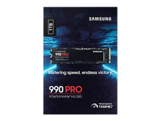 Samsung | 990 PRO | 1000 GB | SSD form factor M.2 2280 | Solid-state drive interface PCIe Gen4x4 | Read speed 7450 MB / s | Write speed 6900 MB / s