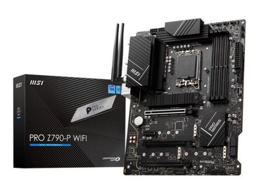 MSI | PRO Z790-P WIFI | Processor family Intel | Processor socket LGA1700 | DDR5 DIMM | Memory slots 4 | Supported hard disk drive interfaces SATA, M.2 | Number of SATA connectors 6 | Chipset Intel Z790 | ATX