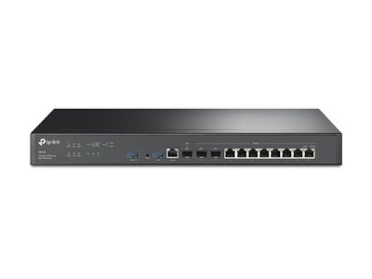 Omada VPN Router with 10G Ports | ER8411 | 10 / 100 / 1000 Mbit / s | Ethernet LAN (RJ-45) ports 8 | Mesh Support No | MU-MiMO No | 4G