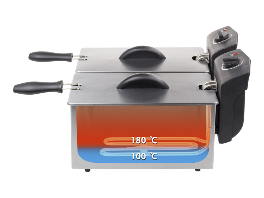 Tristar | Double Fryer | FR-6937 | Power 2 x 1800 W | Capacity 6 L