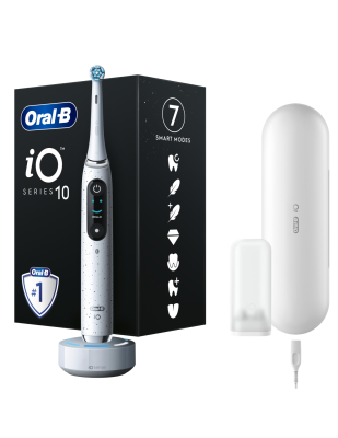 Oral-B | Electric Toothbrush | iO10 Series | Rechargeable | For adults | Number of brush heads included 1 | Number of teeth brushing modes 7 | Stardust White