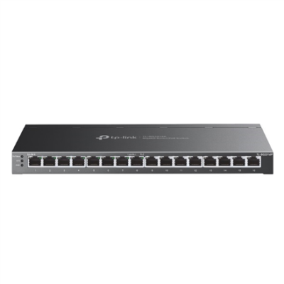 TP-LINK | etStream 16-Port Gigabit Smart Switch with 8-Port PoE+ | TL-SG2016P | Web managed | Desktop | Power supply type External