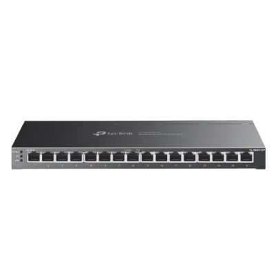 TP-LINK | etStream 16-Port Gigabit Smart Switch with 8-Port PoE+ | TL-SG2016P | Web managed | Desktop | Power supply type External