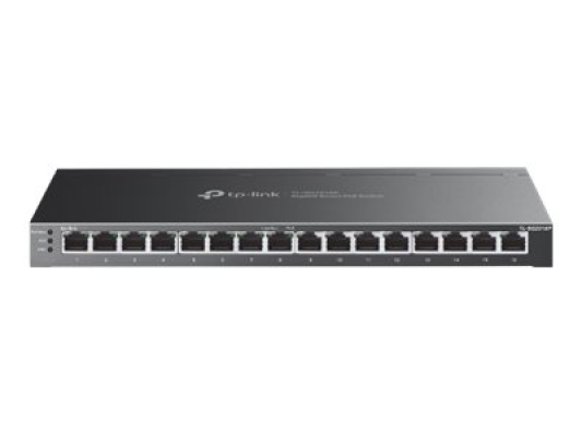 TP-LINK | etStream 16-Port Gigabit Smart Switch with 8-Port PoE+ | TL-SG2016P | Web managed | Desktop | Power supply type External
