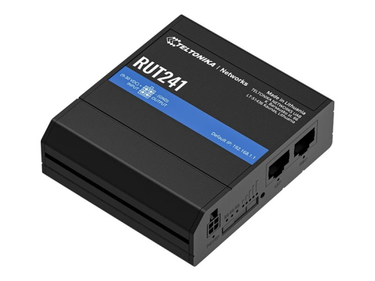 LTE Router | RUT241 | 802.11n | 10 / 100 Mbit / s | Ethernet LAN (RJ-45) ports 2 | Mesh Support No | MU-MiMO No | 2G / 3G / 4G | Antenna type 2 x SMA for LTE, 1 x RP-SMA for WiFi | 0