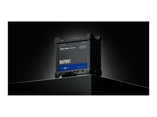 Industrial Cellular router | RUT951 | 802.11n | 10 / 100 Mbit / s | Ethernet LAN (RJ-45) ports 4 | Mesh Support No | MU-MiMO No | 2G / 3G / 4G | Antenna type 2 x SMA for LTE, 2 x RP-SMA | 0