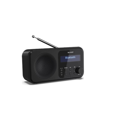 Sharp DR-P420(BK) Tokyo Portable Digital Radio, FM / DAB / DAB+, Bluetooth 5.0, USB or Battery Powered, Midnight Black | Sharp | Tokyo Portable Digital Radio | DR-P420(BK) | Bluetooth | Midnight Black