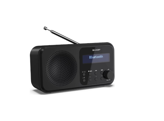 Sharp DR-P420(BK) Tokyo Portable Digital Radio, FM / DAB / DAB+, Bluetooth 5.0, USB or Battery Powered, Midnight Black | Sharp | Tokyo Portable Digital Radio | DR-P420(BK) | Bluetooth | Midnight Black