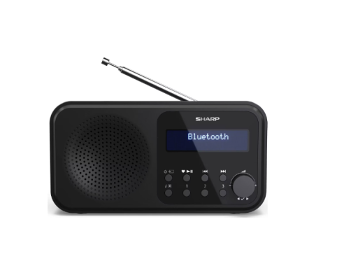 Sharp DR-P420(BK) Tokyo Portable Digital Radio, FM / DAB / DAB+, Bluetooth 5.0, USB or Battery Powered, Midnight Black | Sharp | Tokyo Portable Digital Radio | DR-P420(BK) | Bluetooth | Midnight Black