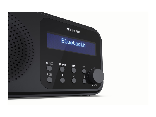 Sharp DR-P420(BK) Tokyo Portable Digital Radio, FM / DAB / DAB+, Bluetooth 5.0, USB or Battery Powered, Midnight Black | Sharp | Tokyo Portable Digital Radio | DR-P420(BK) | Bluetooth | Midnight Black