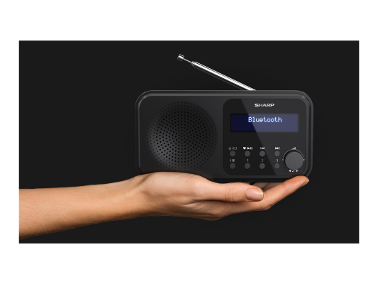 Sharp DR-P420(BK) Tokyo Portable Digital Radio, FM / DAB / DAB+, Bluetooth 5.0, USB or Battery Powered, Midnight Black | Sharp | Tokyo Portable Digital Radio | DR-P420(BK) | Bluetooth | Midnight Black