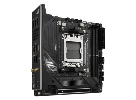 Asus | ROG STRIX B650E-I GAMING WIFI | Processor family AMD | Processor socket AM5 | DDR5 DIMM | Memory slots 2 | Supported hard disk drive interfaces SATA, M.2 | Number of SATA connectors 2 | Chipset AMD B650 | Mini-ITX