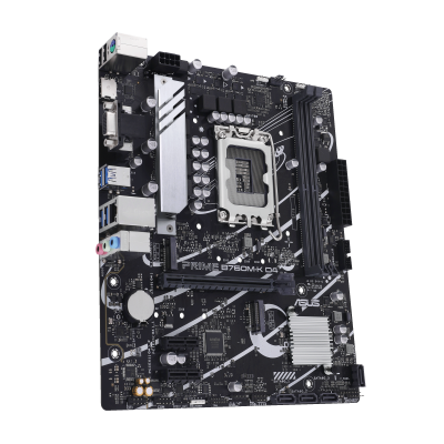 Asus | PRIME B760M-K D4 | Processor family Intel | Processor socket LGA1700 | DDR4 DIMM | Memory slots 2 | Supported hard disk drive interfaces SATA, M.2 | Number of SATA connectors 4 | Chipset Intel B760 | mATX