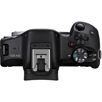 Canon | EOS R50 + RF-S 18-45mm CREATOR KIT (SIP) | Megapixel 24.2 MP | Image stabilizer | ISO sensitivity (max) 32000 | Display diagonal 2.95 " | Wi-Fi | Video recording | Automatic, manual | CMOS | Black