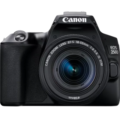 Canon | D.CAM EOS 250D SL 18-55 S CP EU26 (SIP) | Megapixel 24.1 MP | Image stabilizer | ISO sensitivity (max) 25600 | Display diagonal 3 " | Wi-Fi | Video recording | Automatic, manual | CMOS | Black