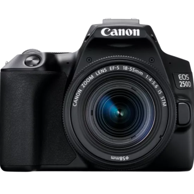 Canon | D.CAM EOS 250D SL 18-55 S CP EU26 (SIP) | Megapixel 24.1 MP | Image stabilizer | ISO sensitivity (max) 25600 | Display diagonal 3 " | Wi-Fi | Video recording | Automatic, manual | CMOS | Black